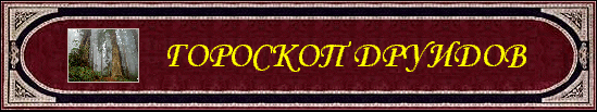 Гороскоп Друидов